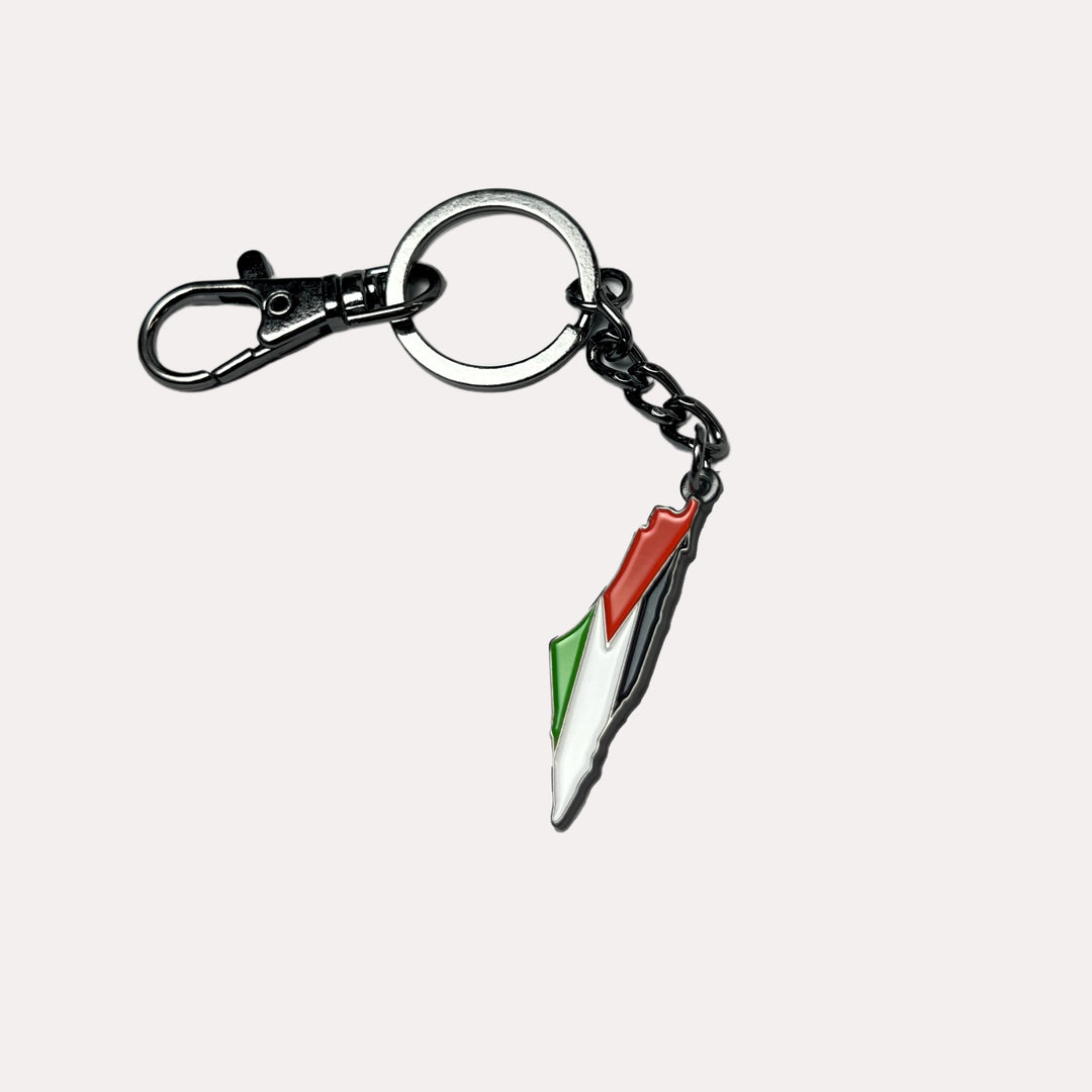 Palestine Map Keychain | 100% Profits Donated to Palestine