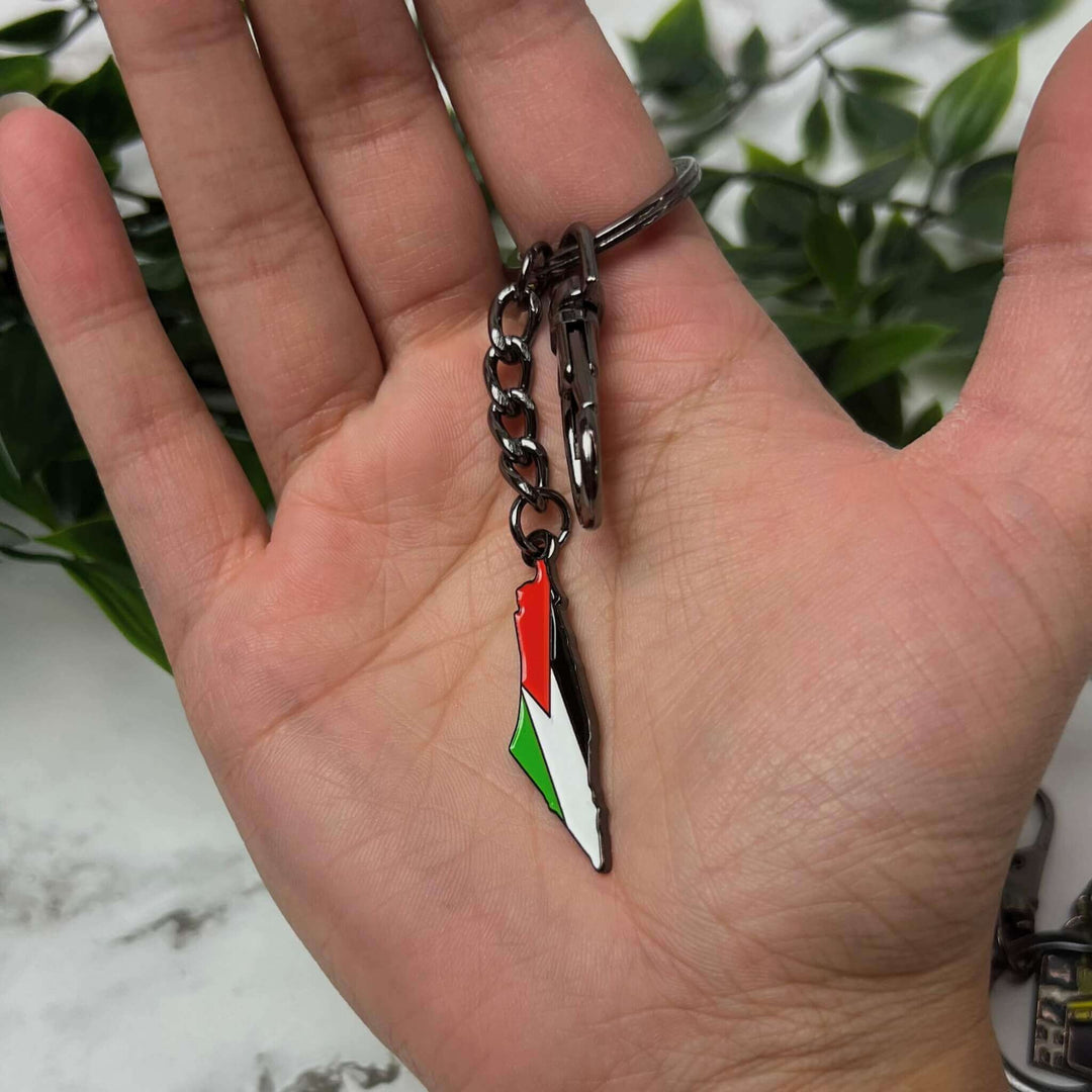 Palestine Map Keychain | 100% Profits Donated to Palestine