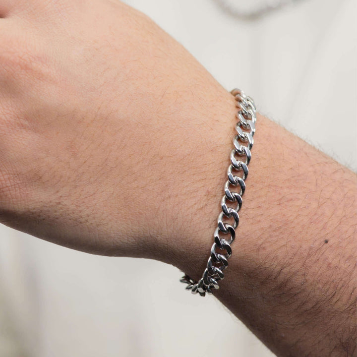 7mm Curb Chain Bracelet