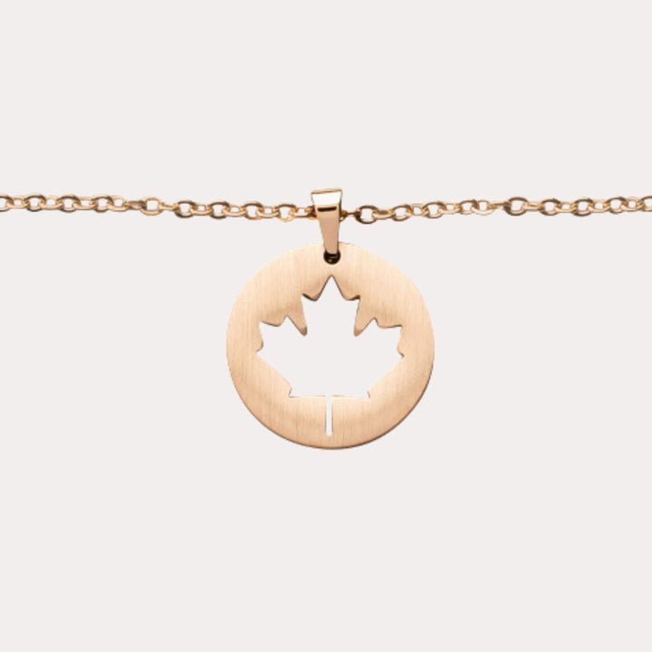 CanadaMapleLeafNecklace_RoseGold_1
