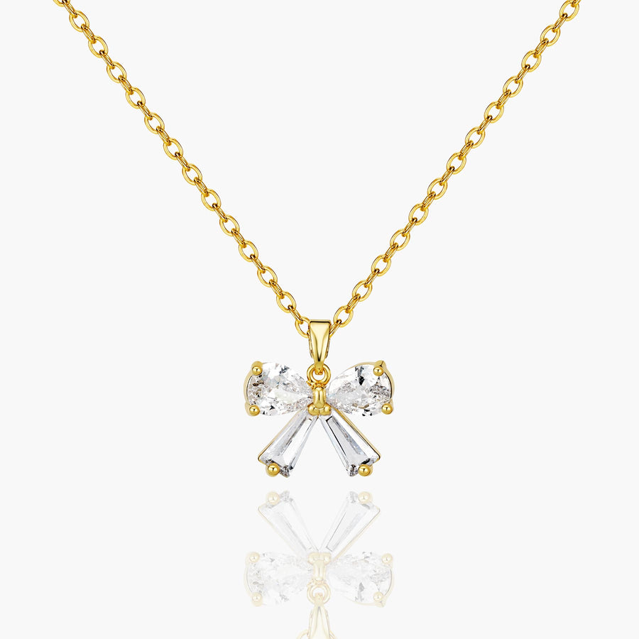 Crystal Bow Necklace