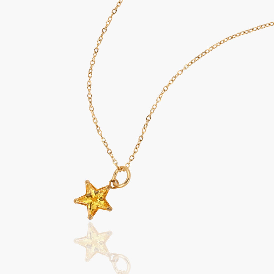Crystal Star Charm Necklace