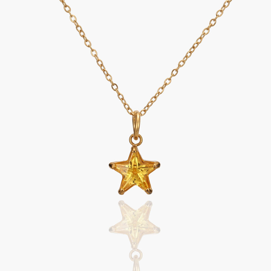 Crystal Star Charm Necklace