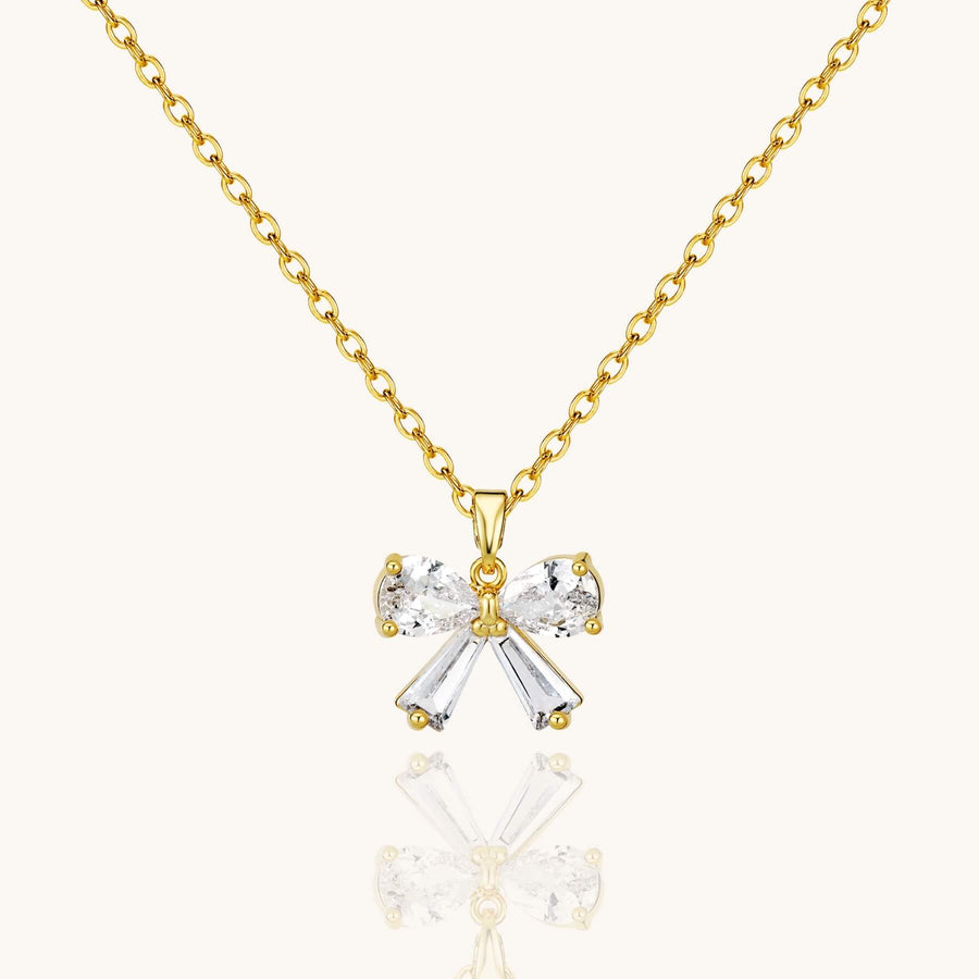 Crystal Bow Necklace