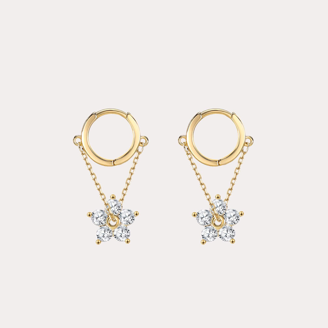 Crystal Floral Earrings