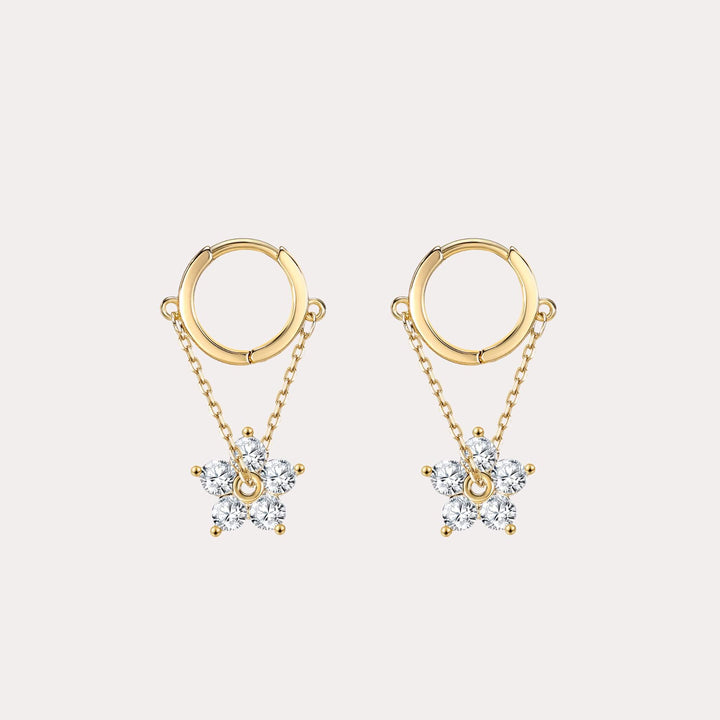 Crystal Floral Earrings