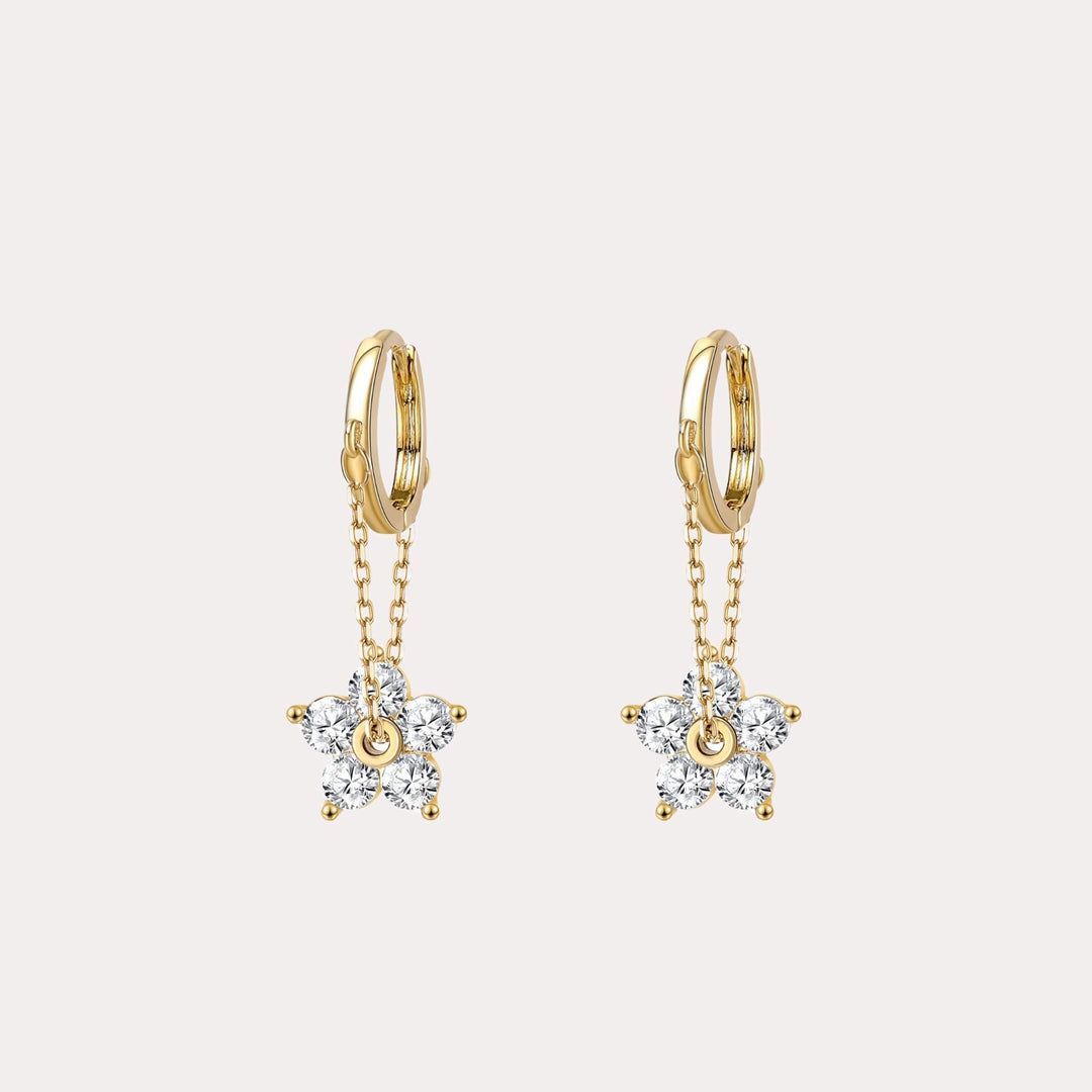Crystal Floral Earrings