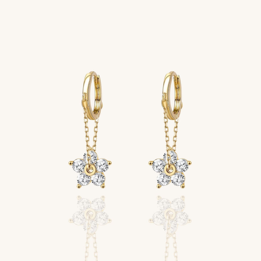 Crystal Floral Earrings