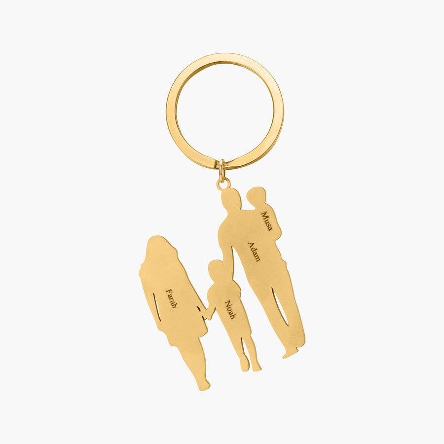 Custom 4-Figure Family Keychain