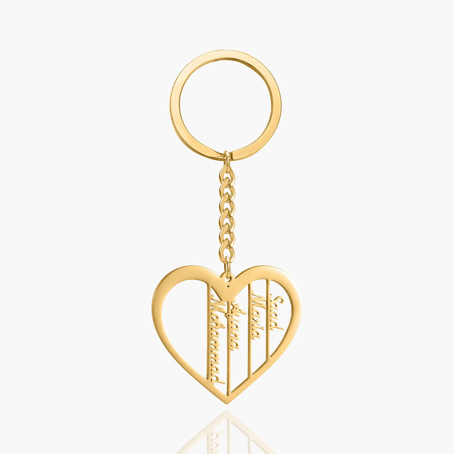 Custom Heart Keychain