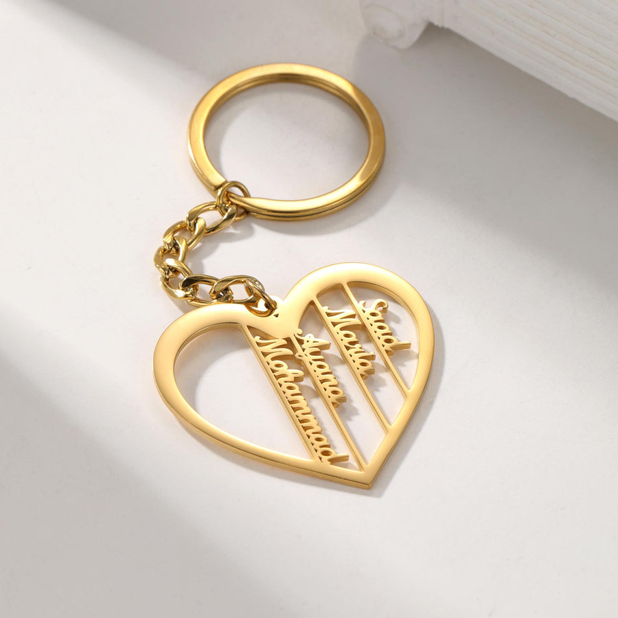 Custom Heart Keychain