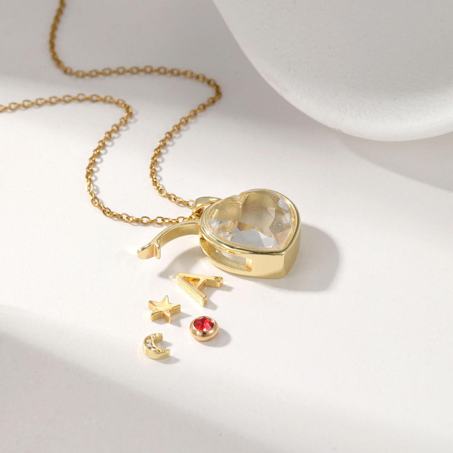 Custom Heart Locket with Charms