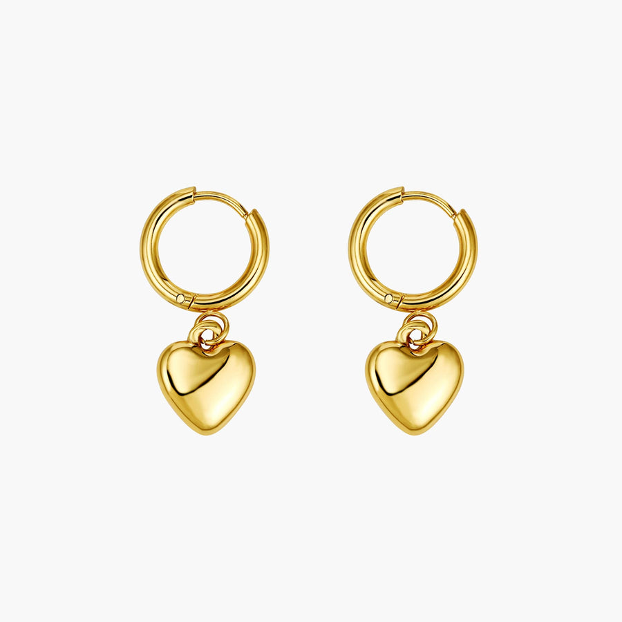 Heart Charm Earrings