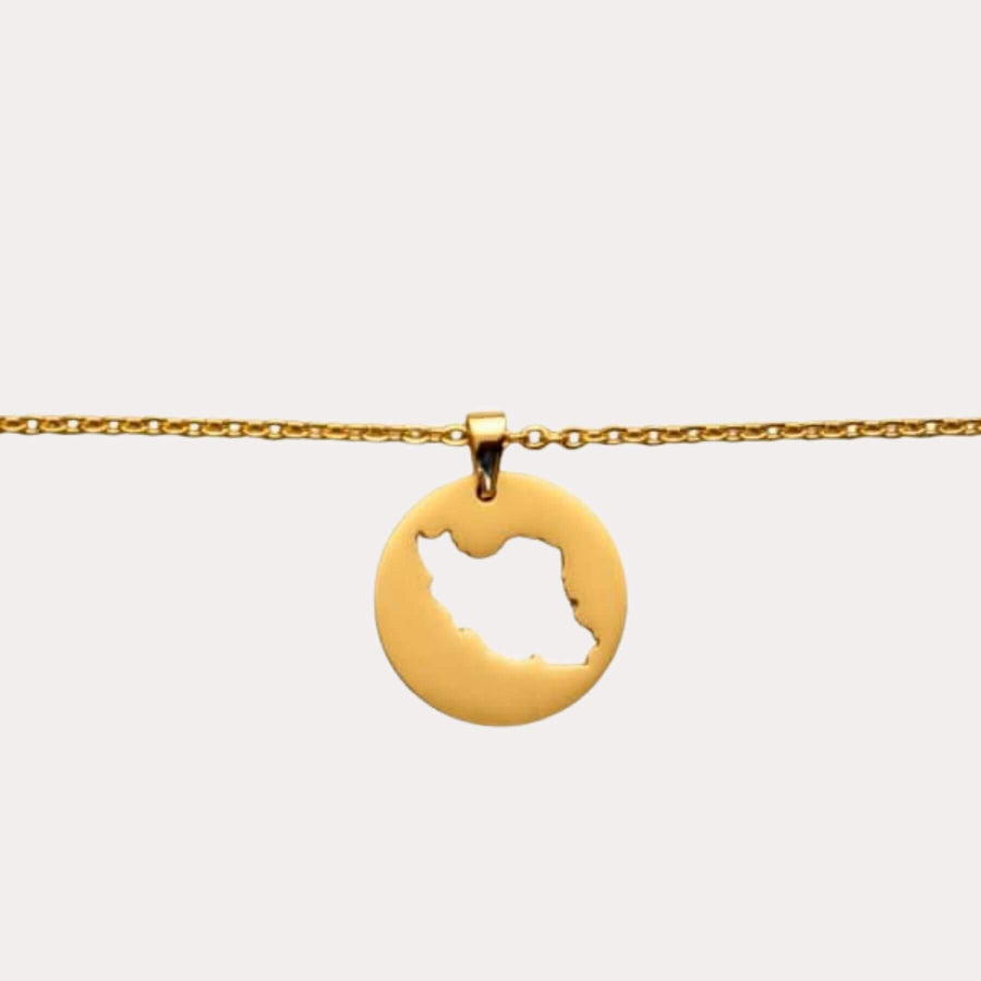 Iran Map Necklace