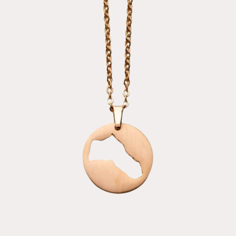 Kurdistan Map Necklace