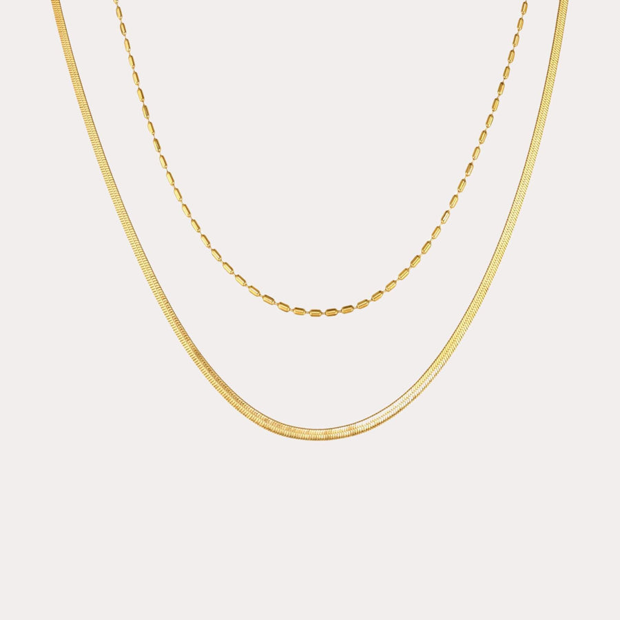 Layered Beaded Snake Chain