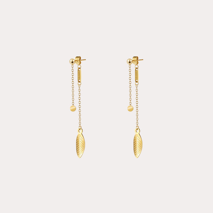 Leaf Chain Earrings