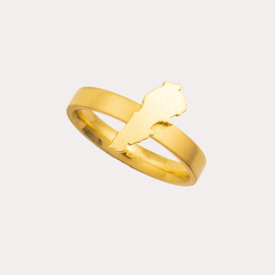 Lebanon Map Ring