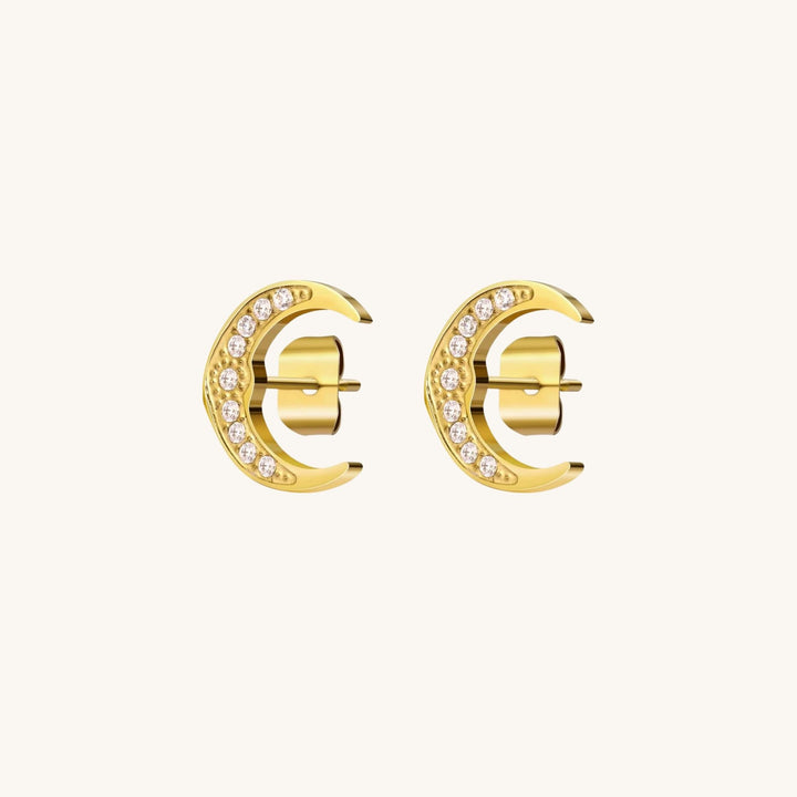 Moon Stud Earrings