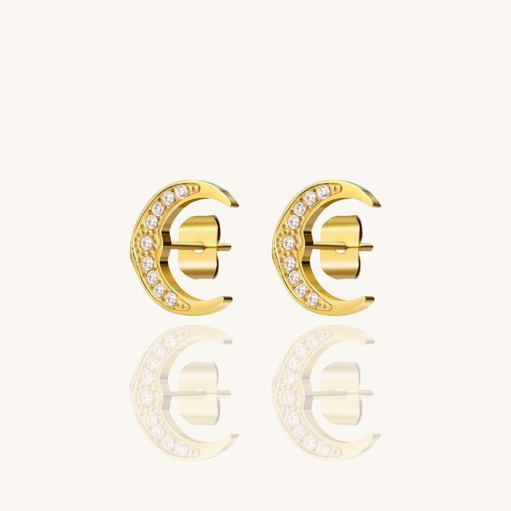 Moon Stud Earrings