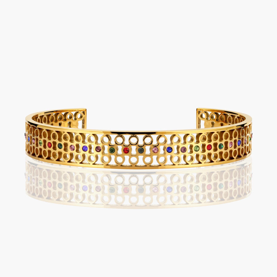 Multicolor Stone Cuff