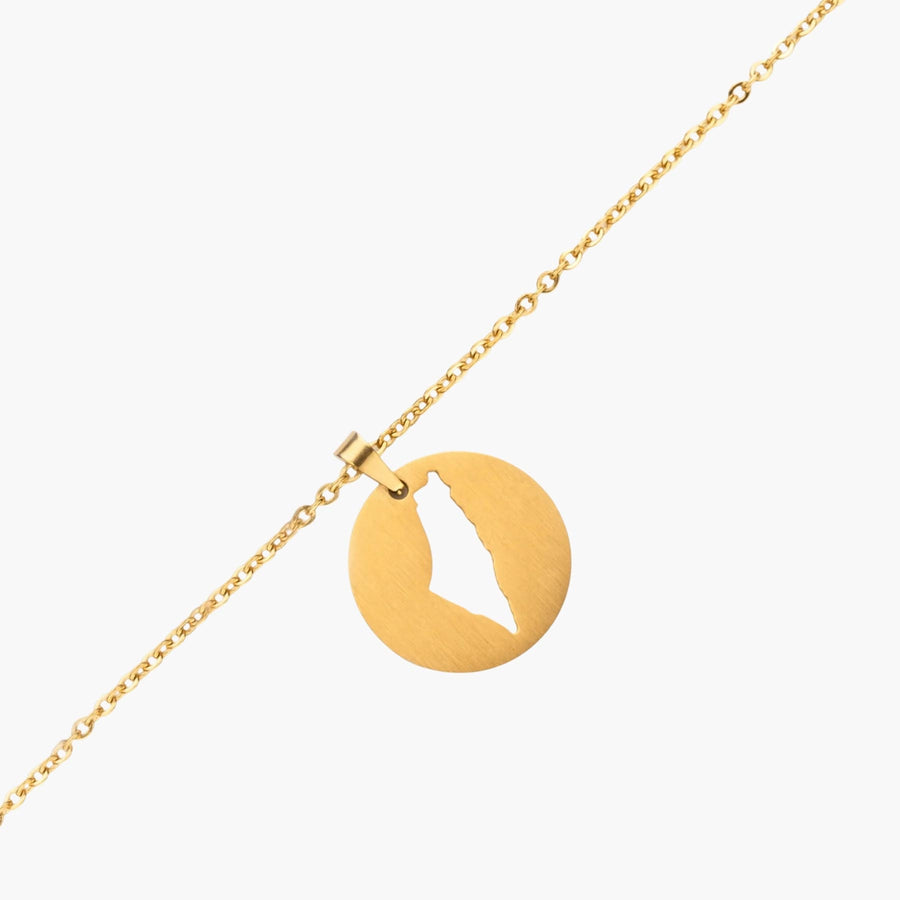 Palestine Map Necklace