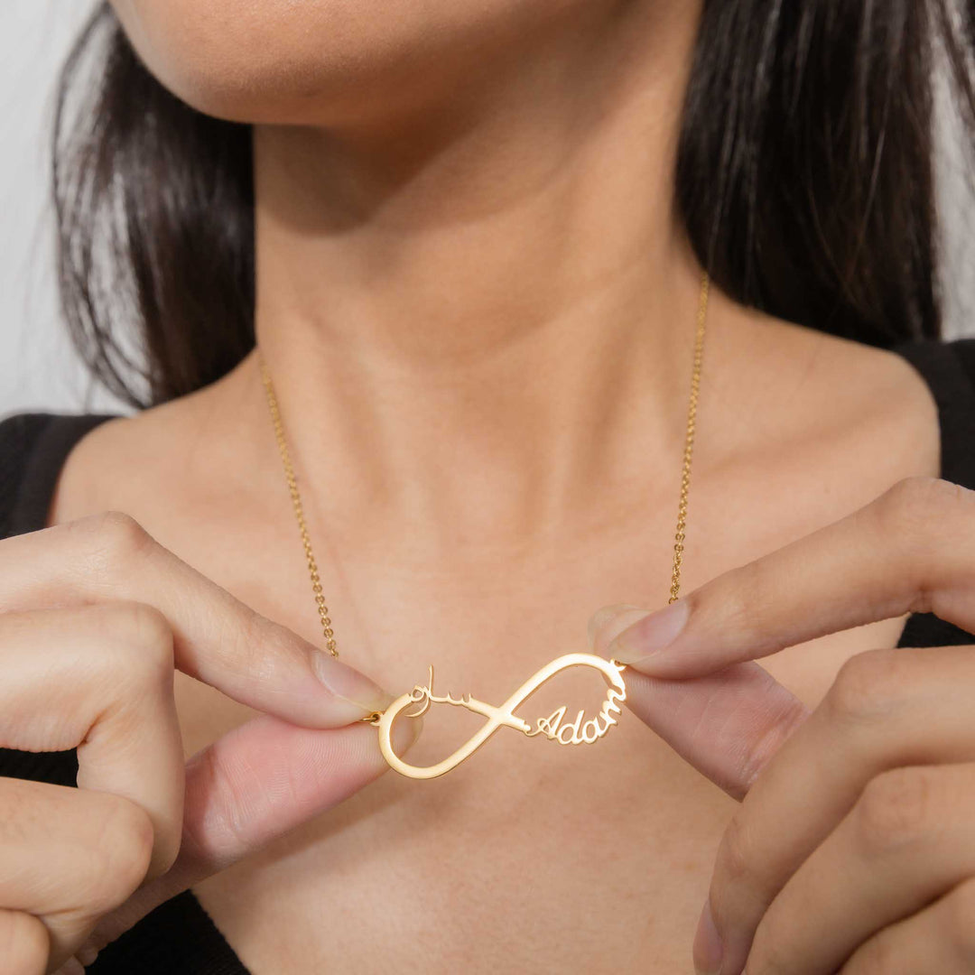 Personalized 2-Name Infinity Necklace