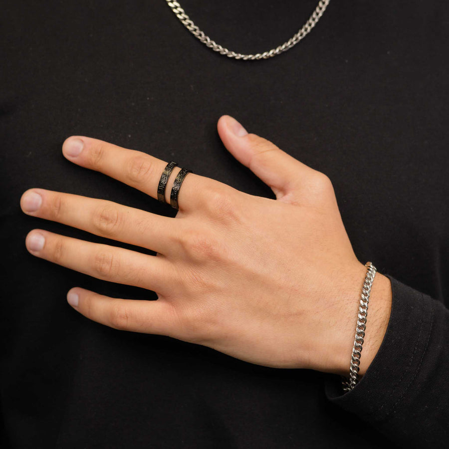 Verily With Every Hardship Comes Ease Spiral Ring