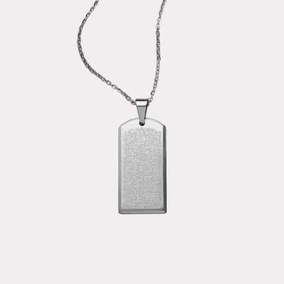 ZUDOAyatulKursiTagNecklace-Silver-1mmCableChain