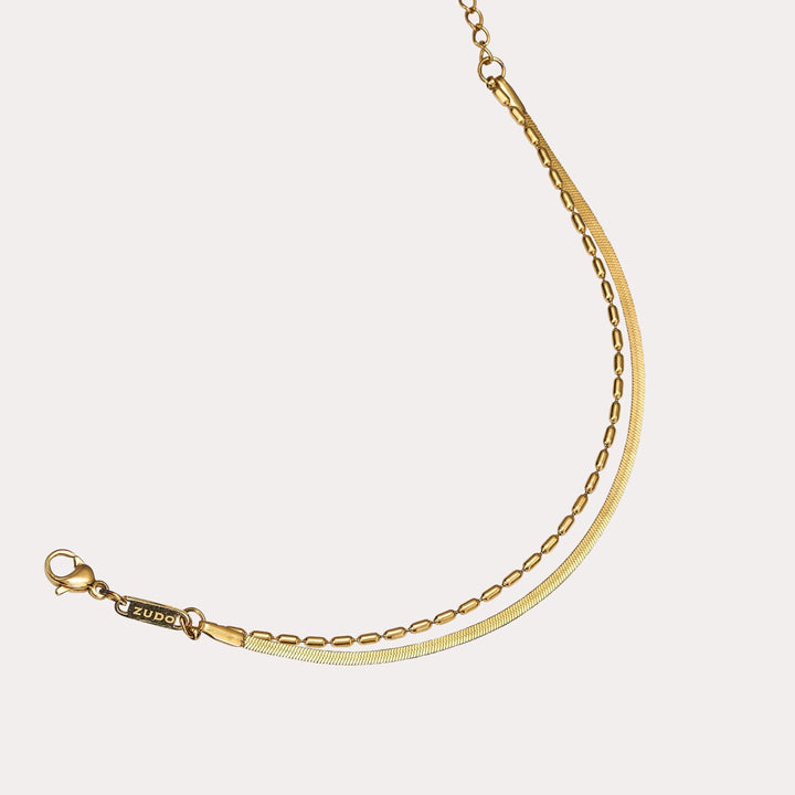 Beaded Snake Chain Bracelet