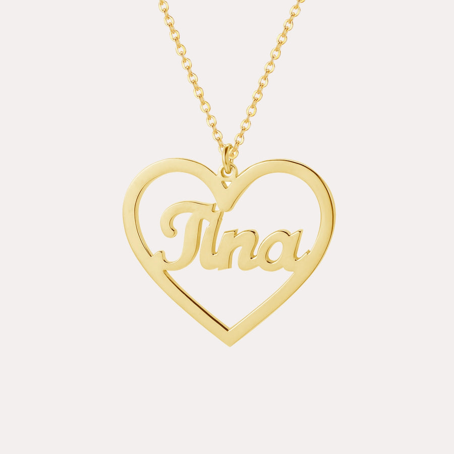Personalized Heart Name Necklace