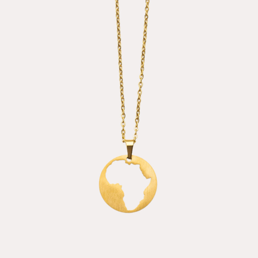ZUDO Africa Map Necklace