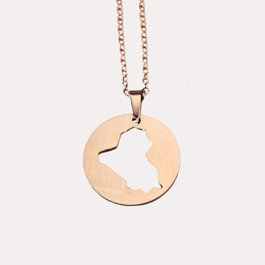 ZUDO Iraq Map Necklace