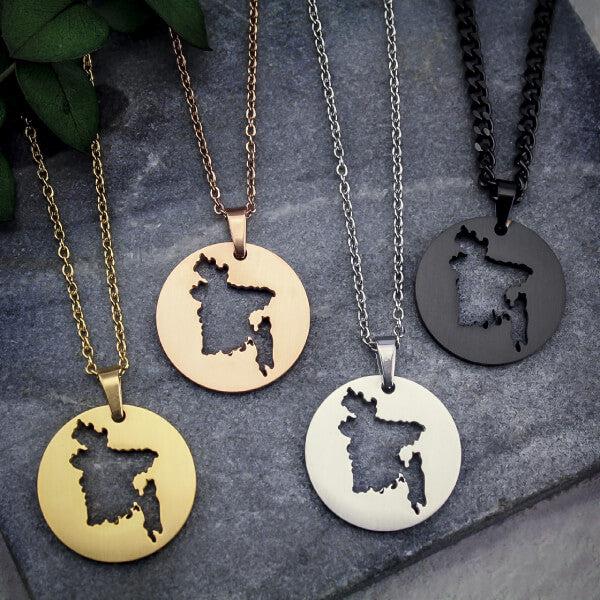 Bangladesh Map Necklace