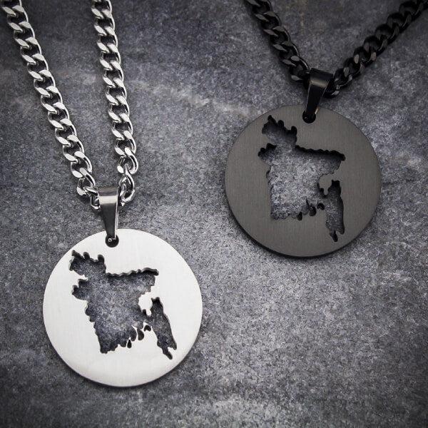 Bangladesh Map Necklace