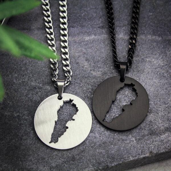 Lebanon Map Necklace