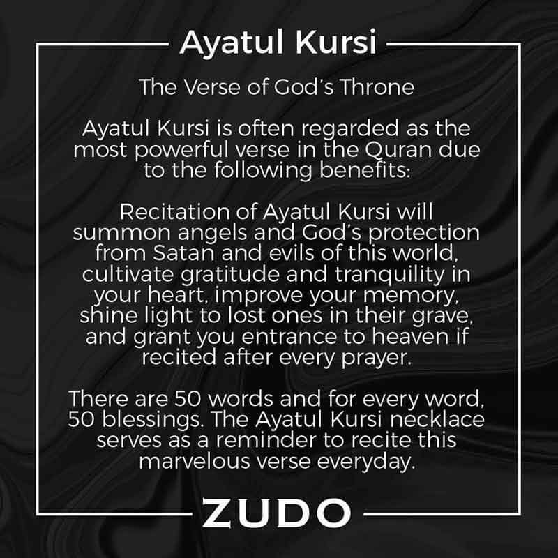 ZUDO Ayatul Kursi Necklace