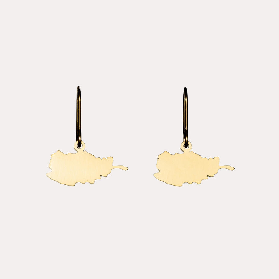 Afghanistan Map Earrings
