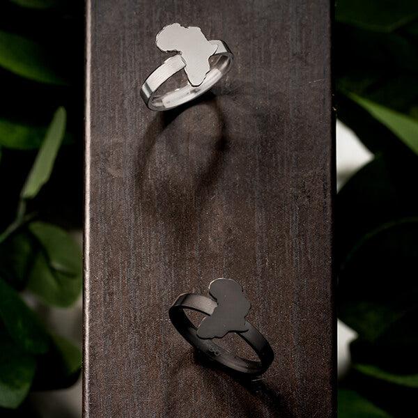 Africa Map Ring
