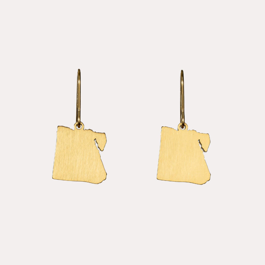 Egypt Map Earrings