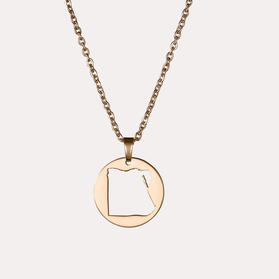 Egypt Map Necklace