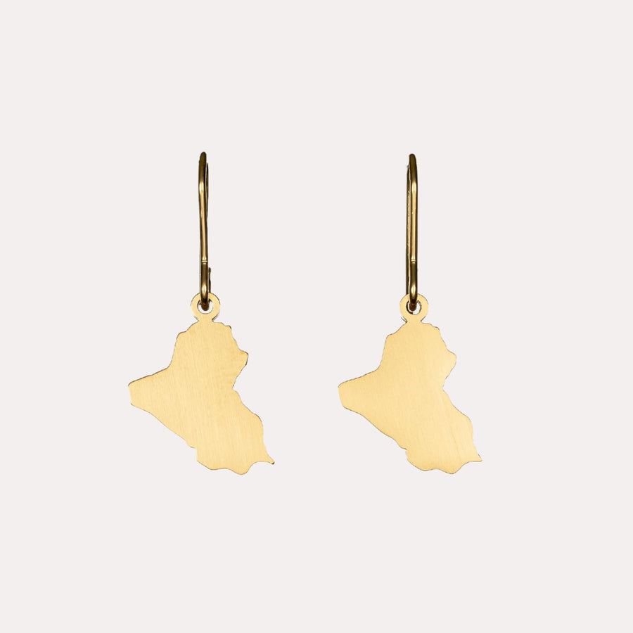 Iraq Map Earrings