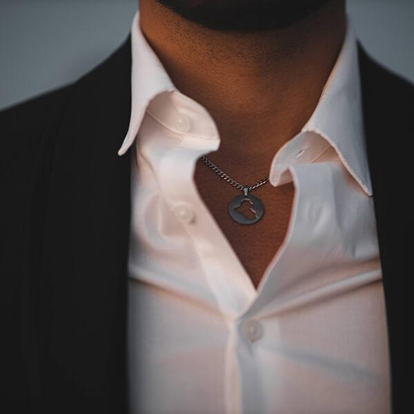 Iraq Map Necklace