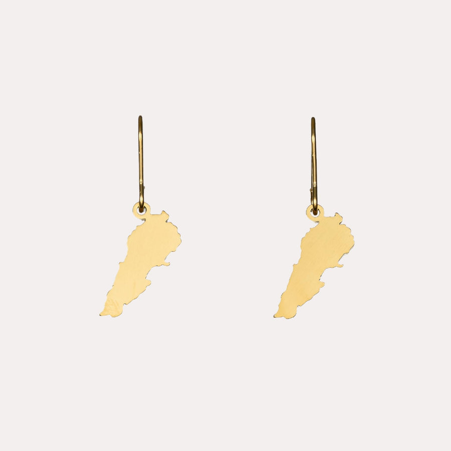 Lebanon Map Earrings