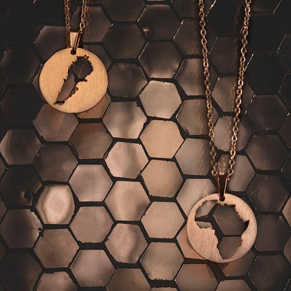 Lebanon Map Necklace