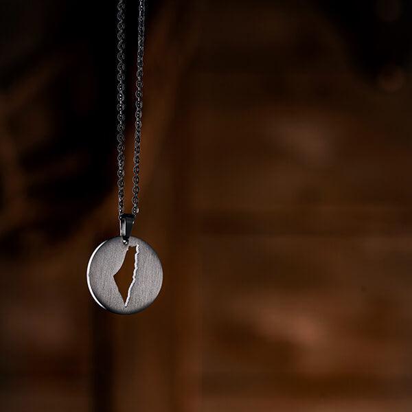 Palestine Map Necklace