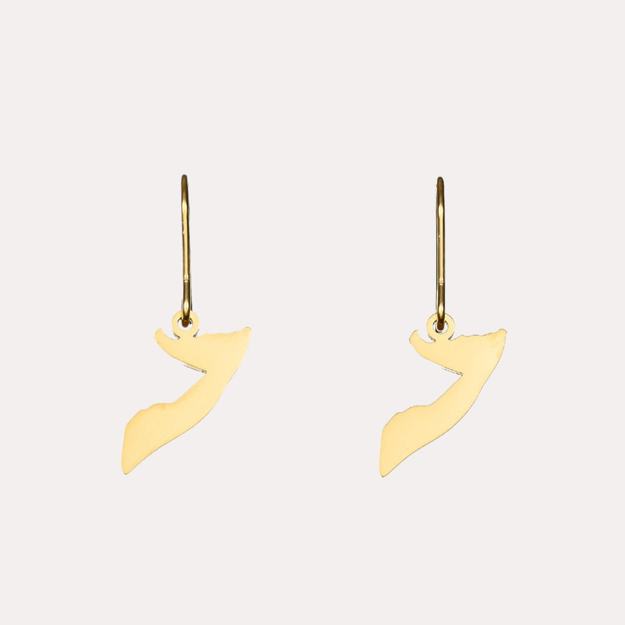 Somalia Map Earrings