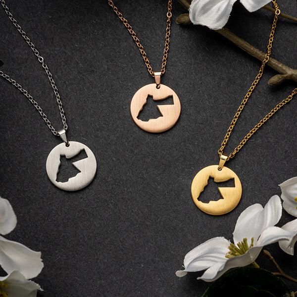 Jordan Map Necklace