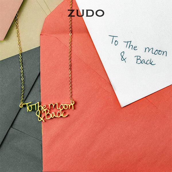 ZUDO custom handwriting jewelry