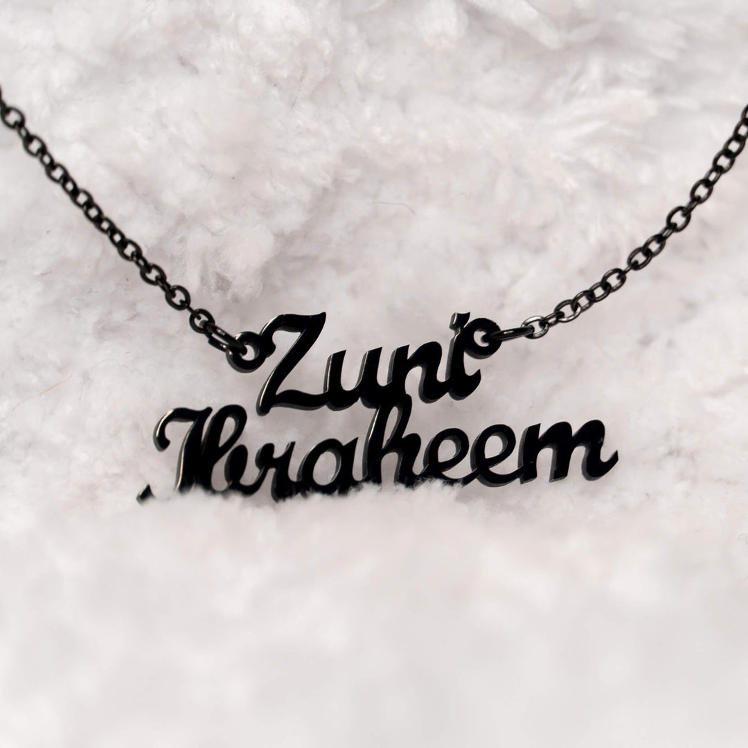 Personalized 2-Name Vertical Necklace